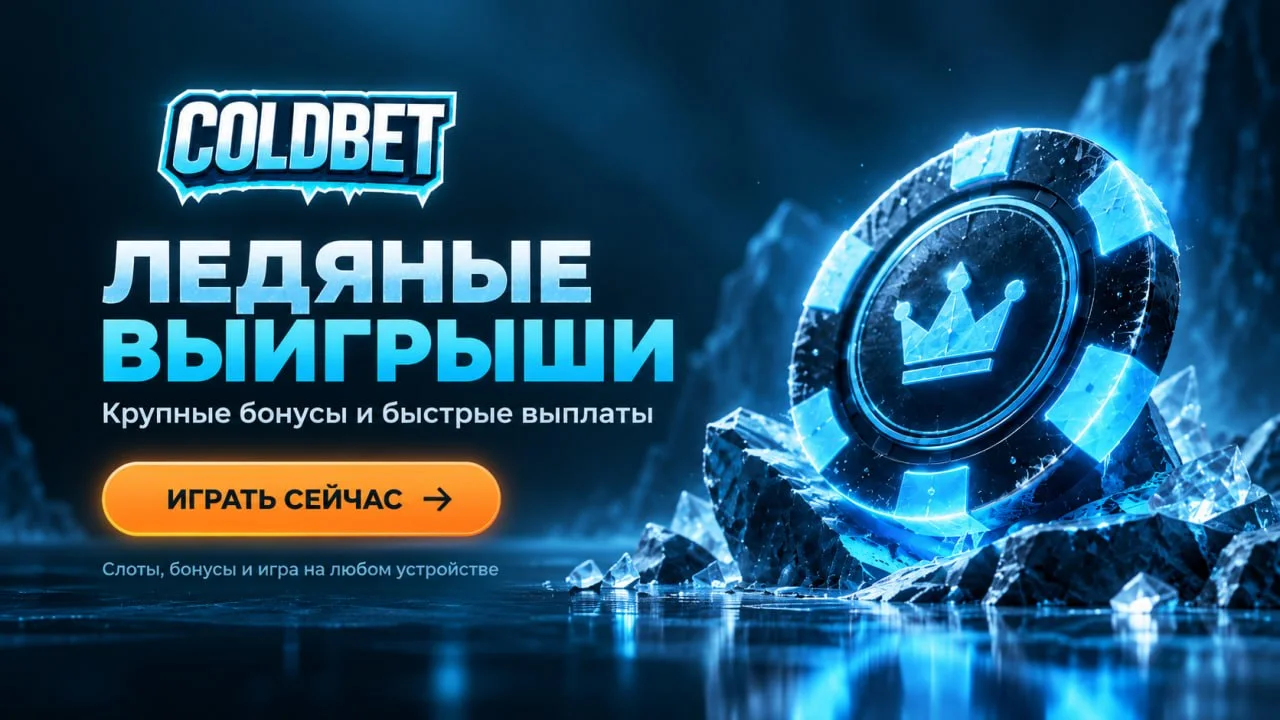 Ледяные выигрыши, фишка казино с короной во льду